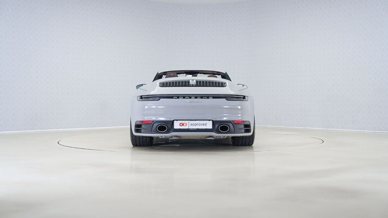 بورش 911 Carrera 3.0L (380 HP) Convertible | AED 8,758 PM | Warranty September 2026 | GCC