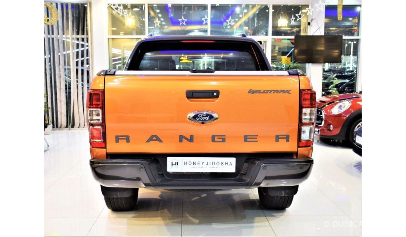 Ford Ranger DIESEL ( صبغ وكاله ORIGINAL PAINT ) Ford Ranger WildTrak 4x4 2017 Model!! Orange Color GCC Specs