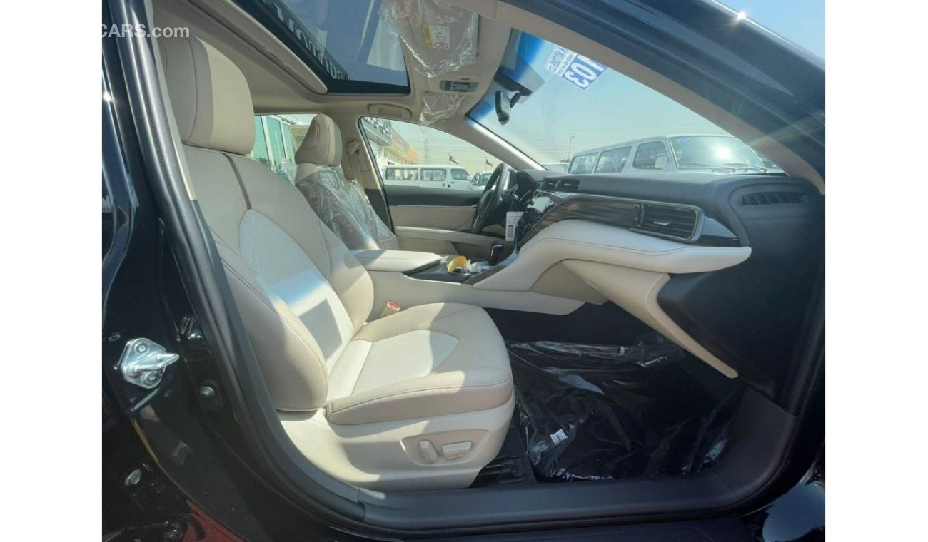 تويوتا كامري Toyota Camry 3.5L V6 Limited Color Black inside Beige Model 2020 GCC Specification