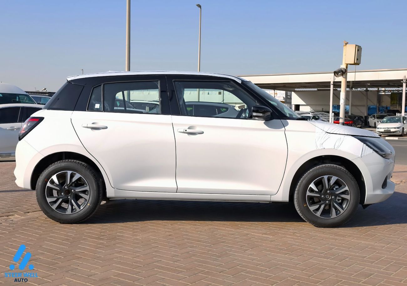Suzuki Swift GLX 2026 – Dual-Tone White/Black, Keyless & Feature-Packed