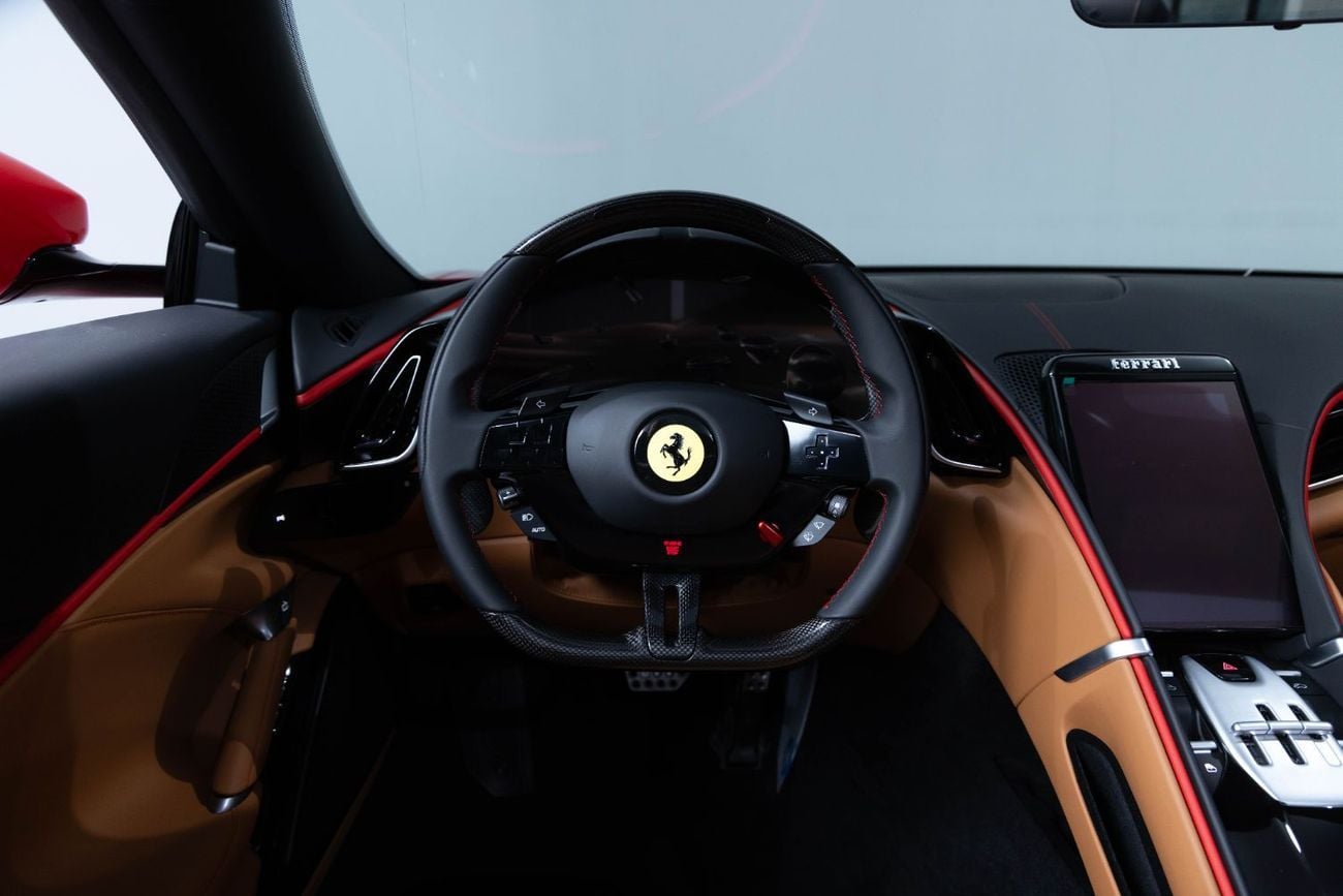 فيراري روما Spider – Delivery Mileage | Red Exterior | Cuoio Interior