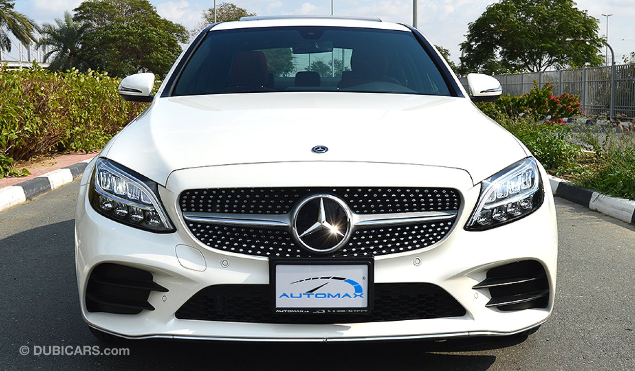 Mercedes-Benz C 300 2019 AMG, 2.0-Turbo, GCC, 0km with 3 Years or 100,000km Warranty