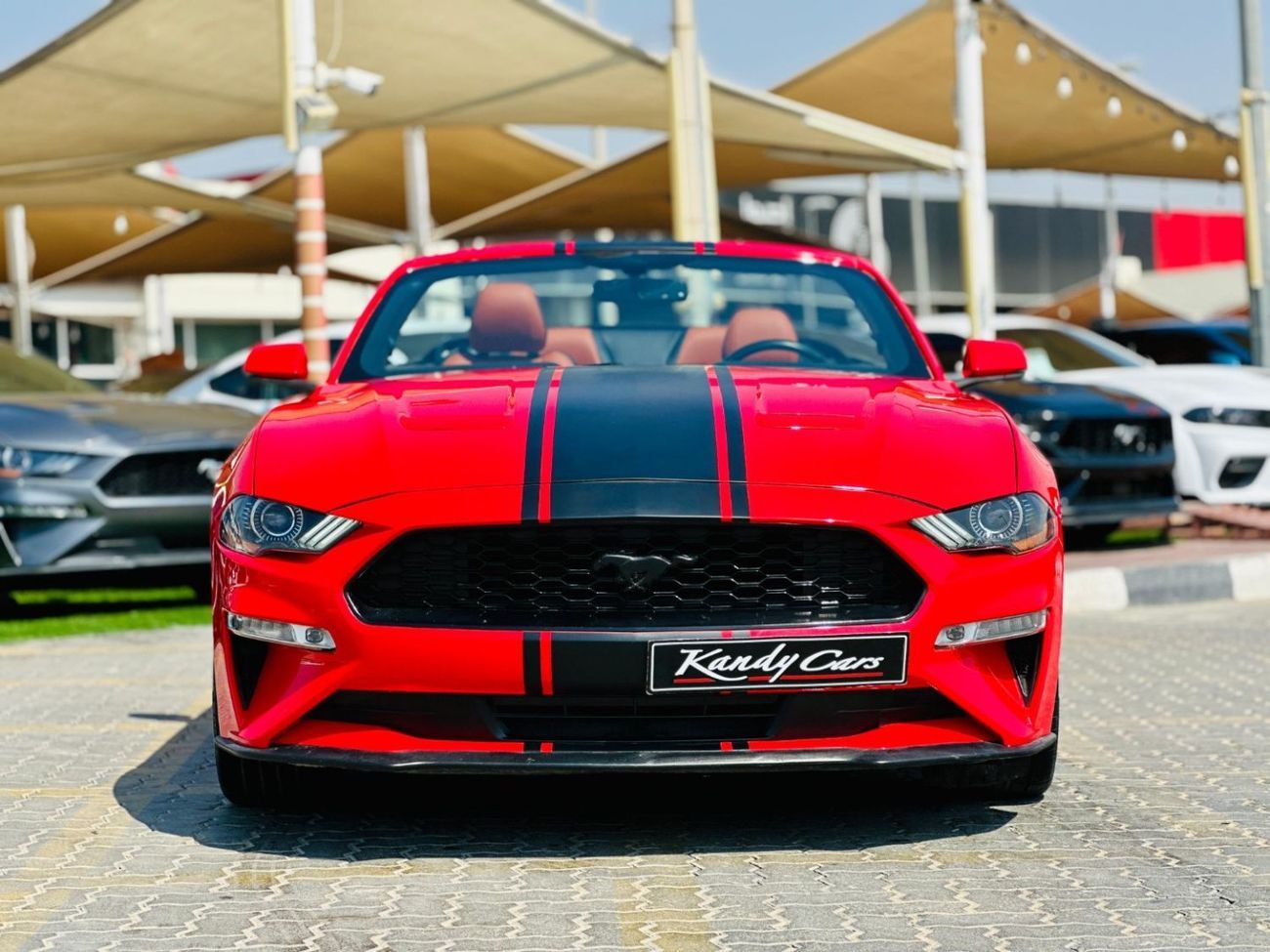 Ford Mustang EcoBoost Convertible | Monthly AED 930/- | 0% DP | Custom Leather Seats | # 48526