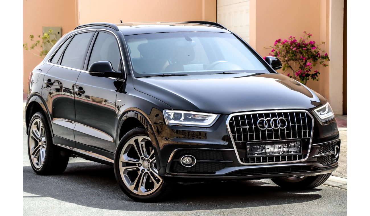 أودي Q3 40TFSI 2015 GCC under Agency Warranty with Zero Down-Payment.