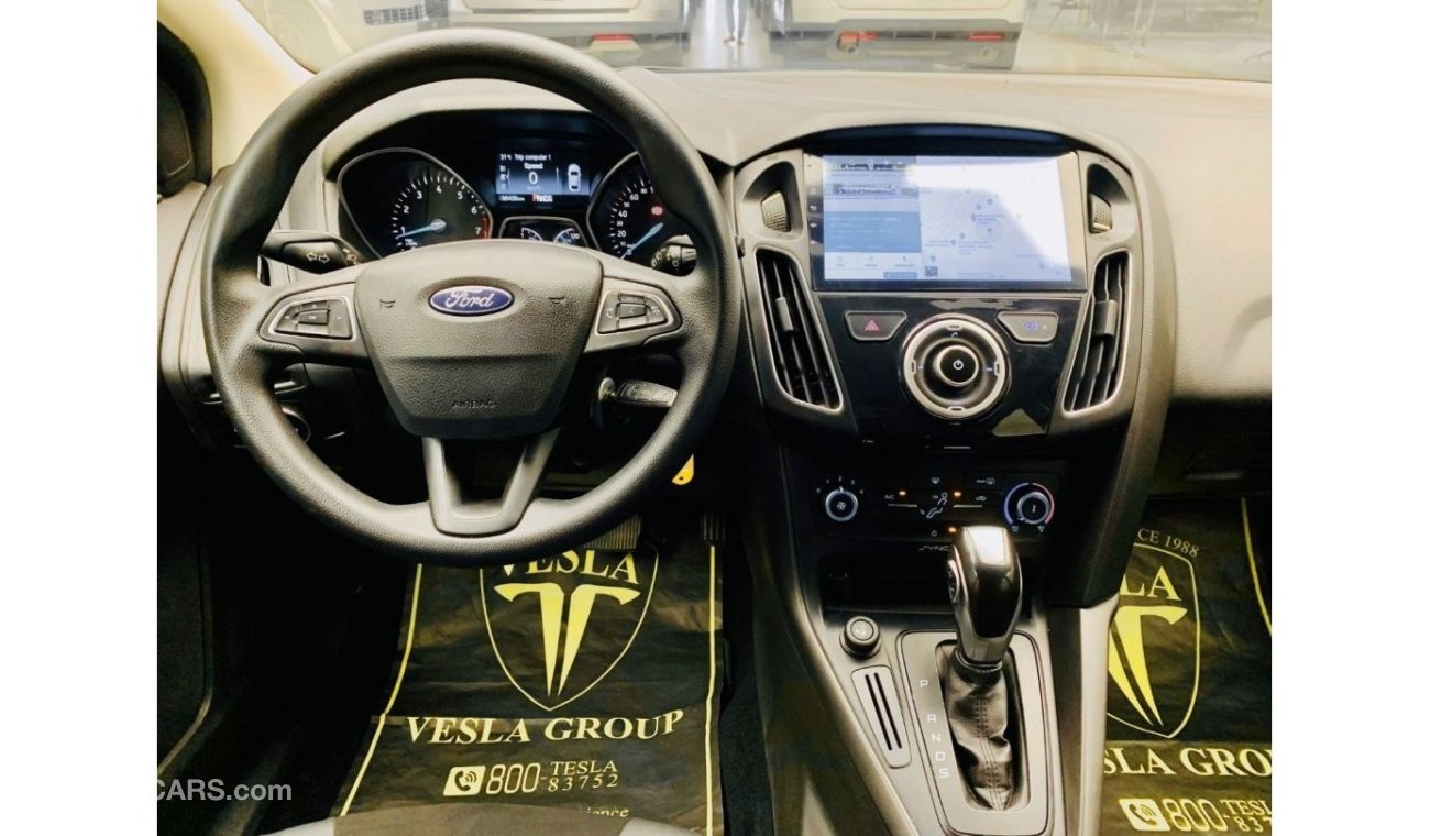 Ford Focus ECOOBOST + LEATHER SEATS + NAVIGATION + ALLOY WHEELS / GCC / 2018 / UNLIMITED KMS WARRANTY / 620 DHS