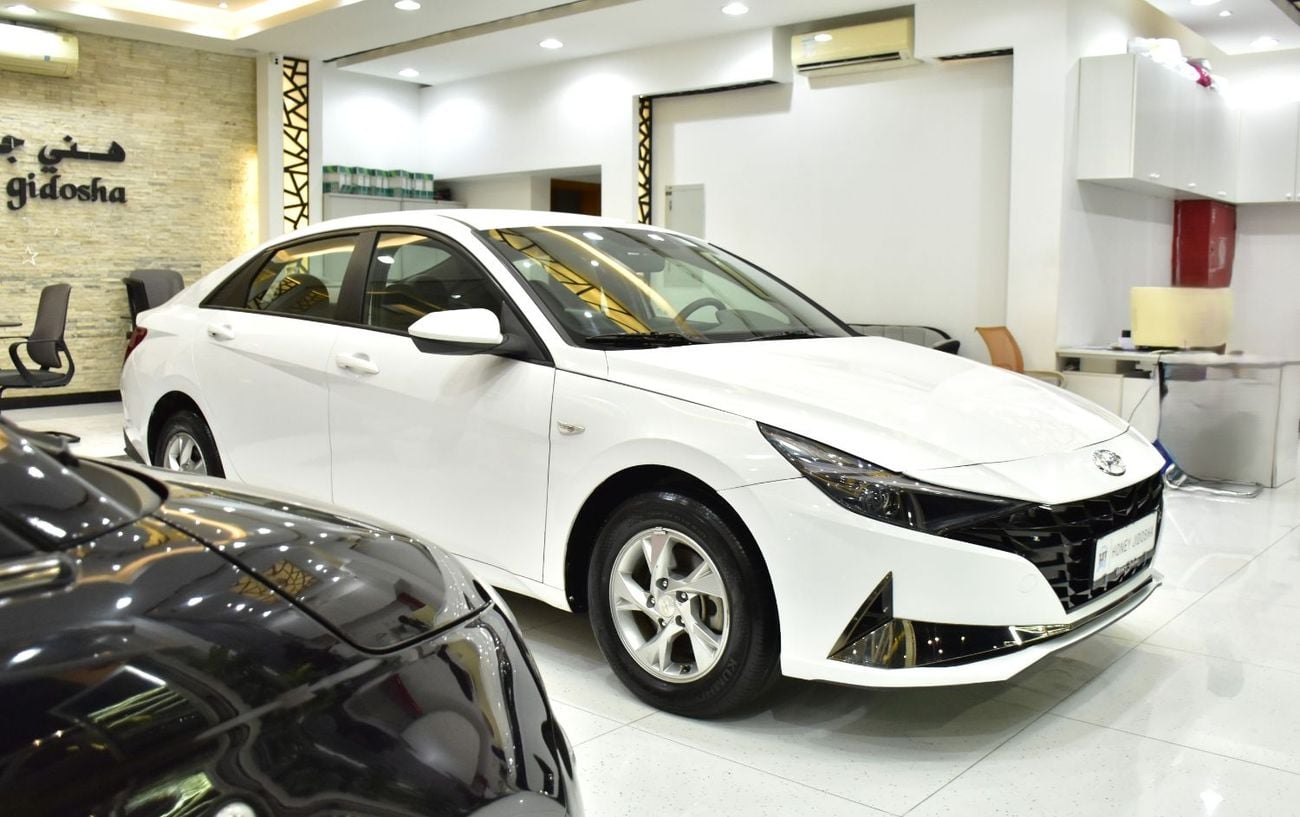 Hyundai Elantra EXCELLENT DEAL for our Hyundai Elantra ( 2022 Model ) in White Color GCC Specs