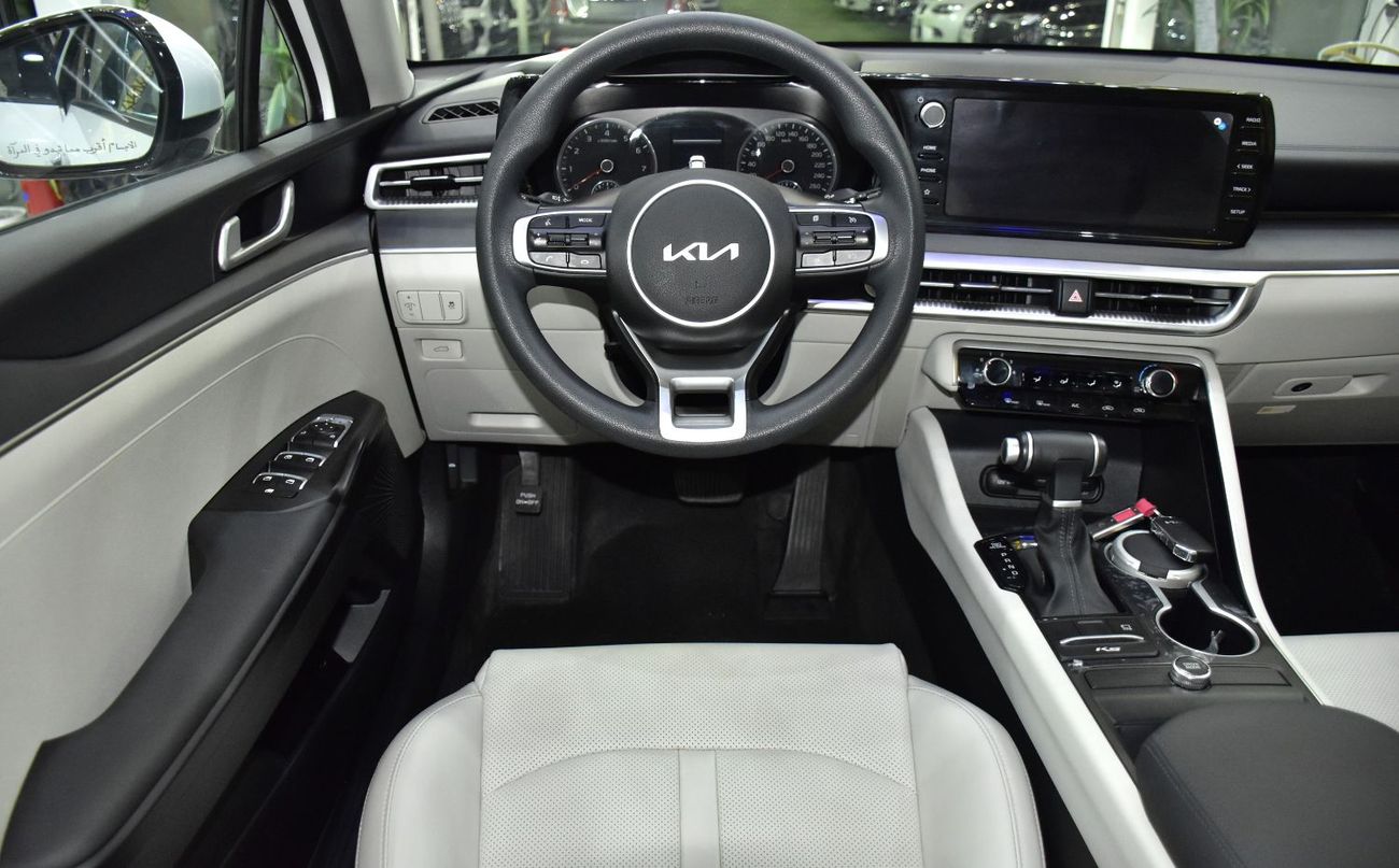 Kia K5 EXCELLENT DEAL for our KIA K5 ( 2022 Model ) in White Color GCC Specs