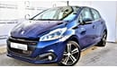 Peugeot 208 1.6L GT LINE HATCHBACK 2018 GCC DEALER WARRANTY STARTING FROM 39,900 DHS