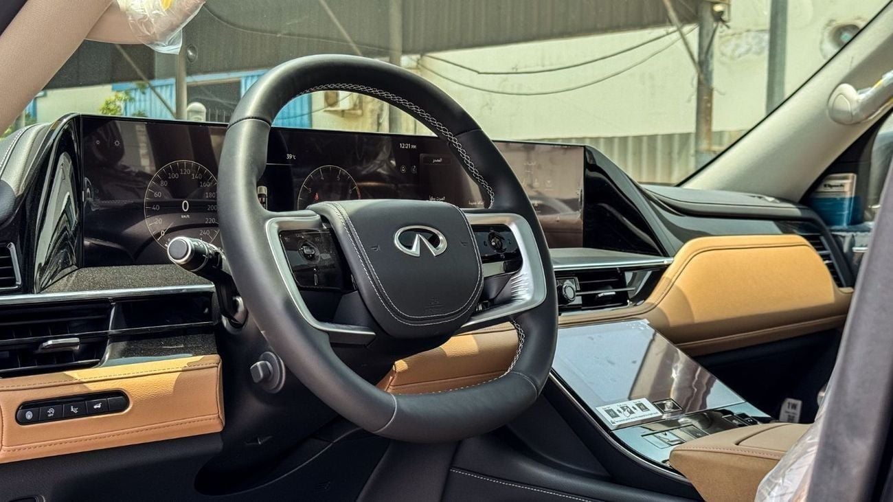 Infiniti QX80 Sensory Bench Chairs 3.5L Sensory 2025 Brand New GCC For Export Only 3.5L Twin Turbo