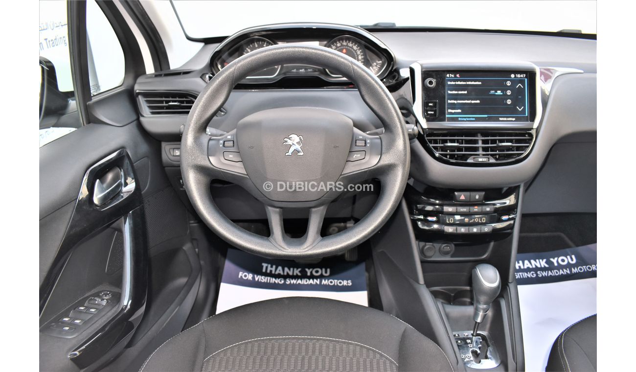 Peugeot 208 AED 429 PM | 1.6L ACTIVE GCC DEALER WARRANTY