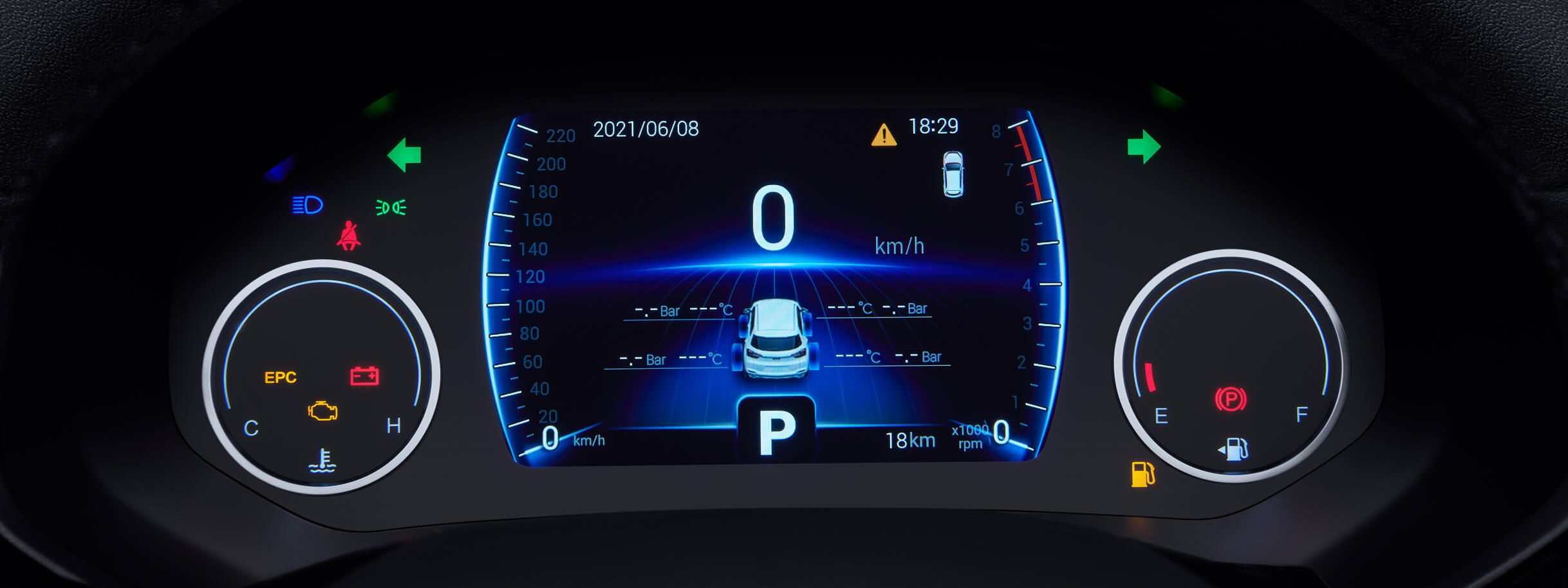 Chery Tiggo 4 Pro interior - Digital Cluster