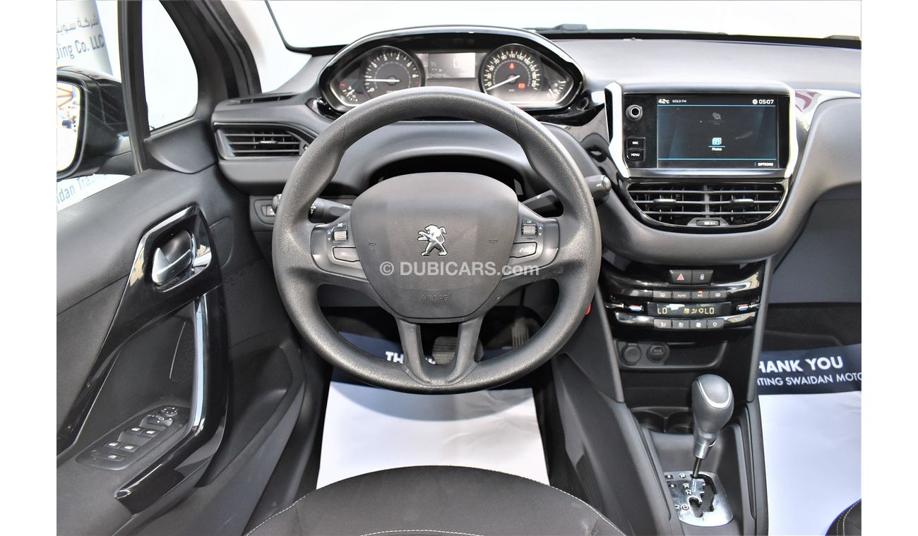 Peugeot 208 AED 519 PM | 1.6L ACTIVE GCC AGENCY WARRANTY UP TO 2024 OR 100K KM
