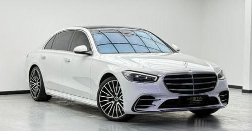 مرسيدس بنز S 580 4MATIC Exclusive 4.0L 2024 Mercedes Benz S580 4MATIC, 2028 Mercedes Warranty + Service Pack, Very Lo