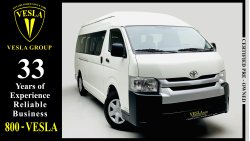 Toyota Hiace HIGH ROOF + ROOF AC / 15 LUXURY SEATS / SIDE GLASS / GCC / WARRANTY + FULL SERVICE HISTORY / 1338DHS
