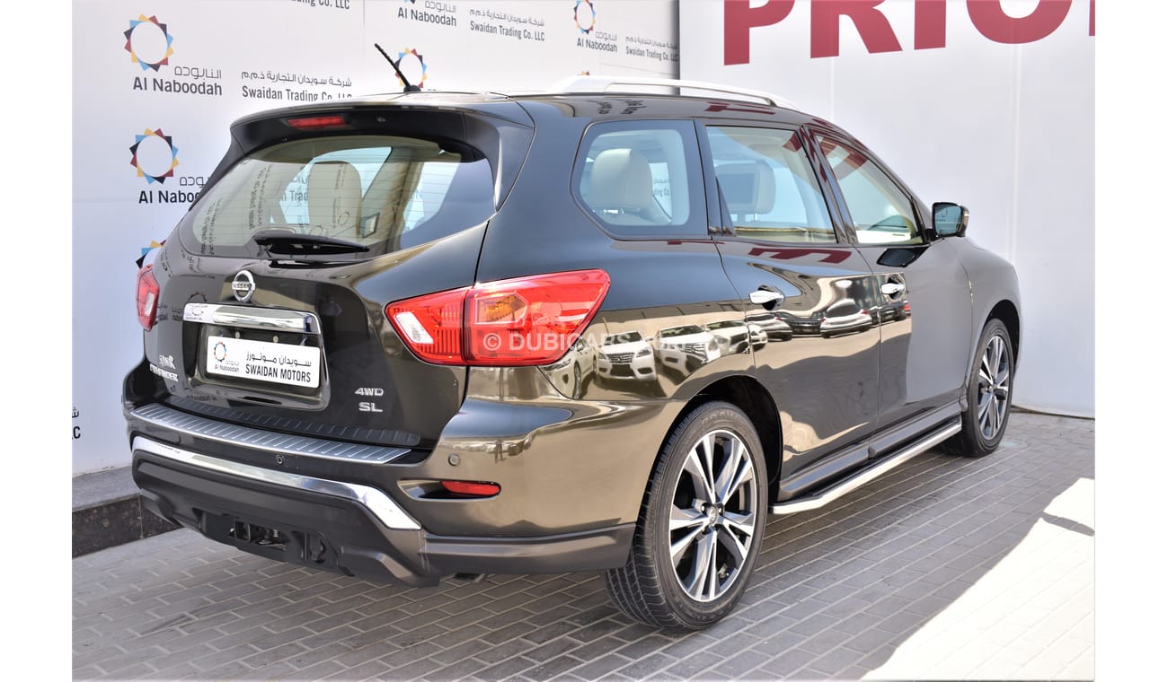 Nissan Pathfinder AED 2150 PM | 0% DP | 3.5L SL FULL OPTION V6 4WD 2018 GCC WARRANTY