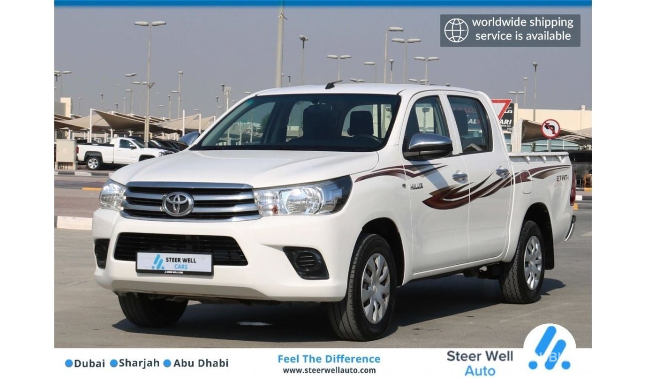 Toyota Hilux 2018 | HILUX GL 4X2 DOUBLE CABIN WITH GCC SPECS AND EXCELLENT CONDITION