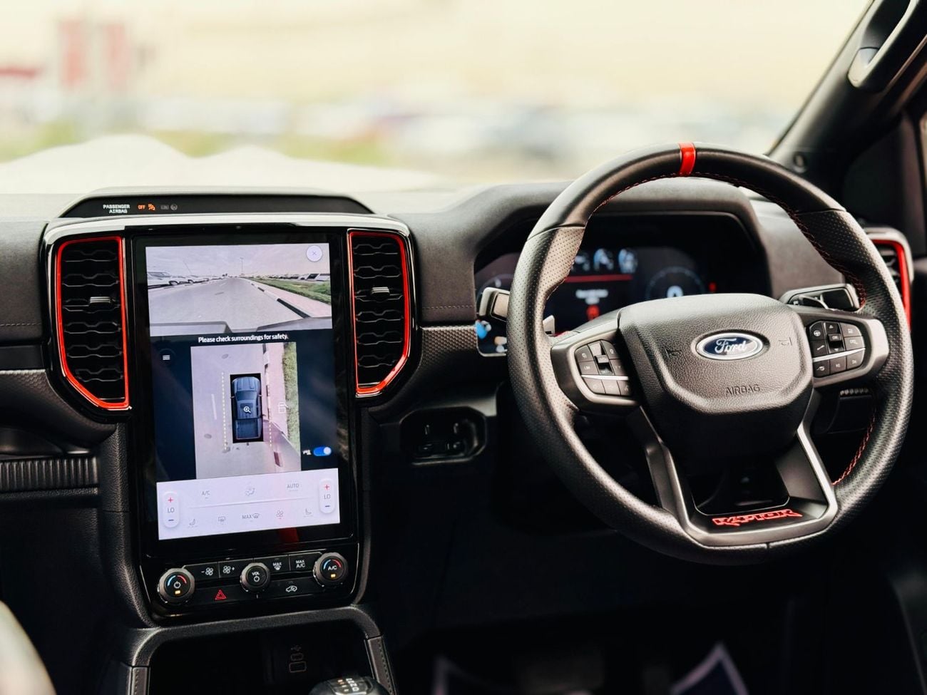 فورد رينجر رابتور Ford raptor 2024 19000km Petro RHD grey colour