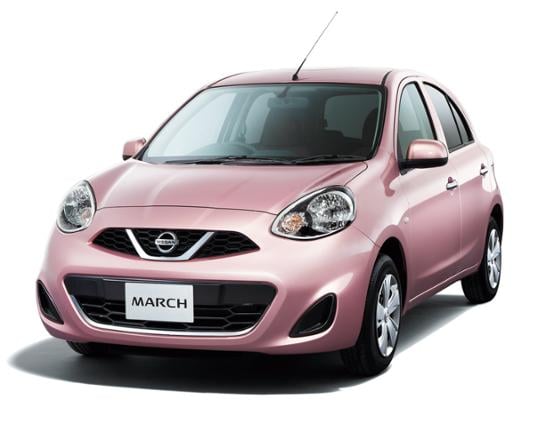 Nissan March cover - Front Left Angled
