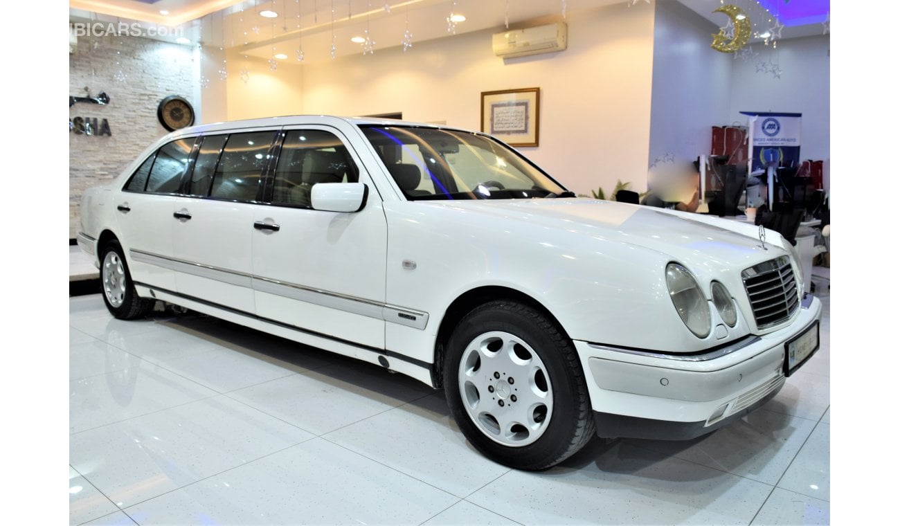 مرسيدس بنز E 320 VERY LOW MILEAGE! Mercedes Benz E320 XL ( LIMOUSINE ) 1998 Model!! in White Color! GCC Specs