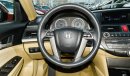 Honda Accord Gulf without accidents, red color inside beige, cruise control in excellent condition, you do not ne