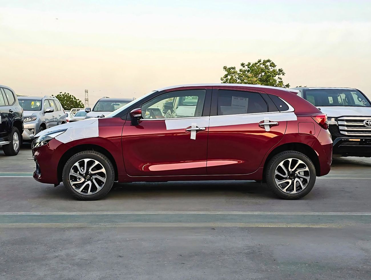 Suzuki Baleno GLX/1.5L/HUD/4 Cameras/ 9''DVD/ Auto & Rear AC/LED Lights/ Different Colors Available/Code#BGLXF