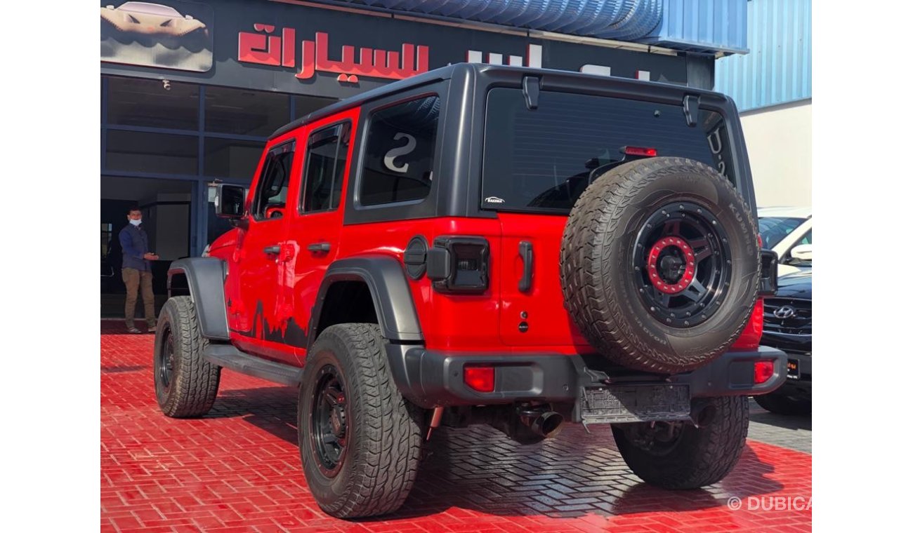 جيب رانجلر UNLIMITED LIFTED GCC 2018 FSH LOW MILEAGE WITH AGENCY WARRANTY IN MINT CONDITION