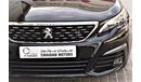 Peugeot 308 AED 1468 PM | 1.6L GT LINE GCC AGENCY WARRANTY UP TO 2026 OR 100000KM