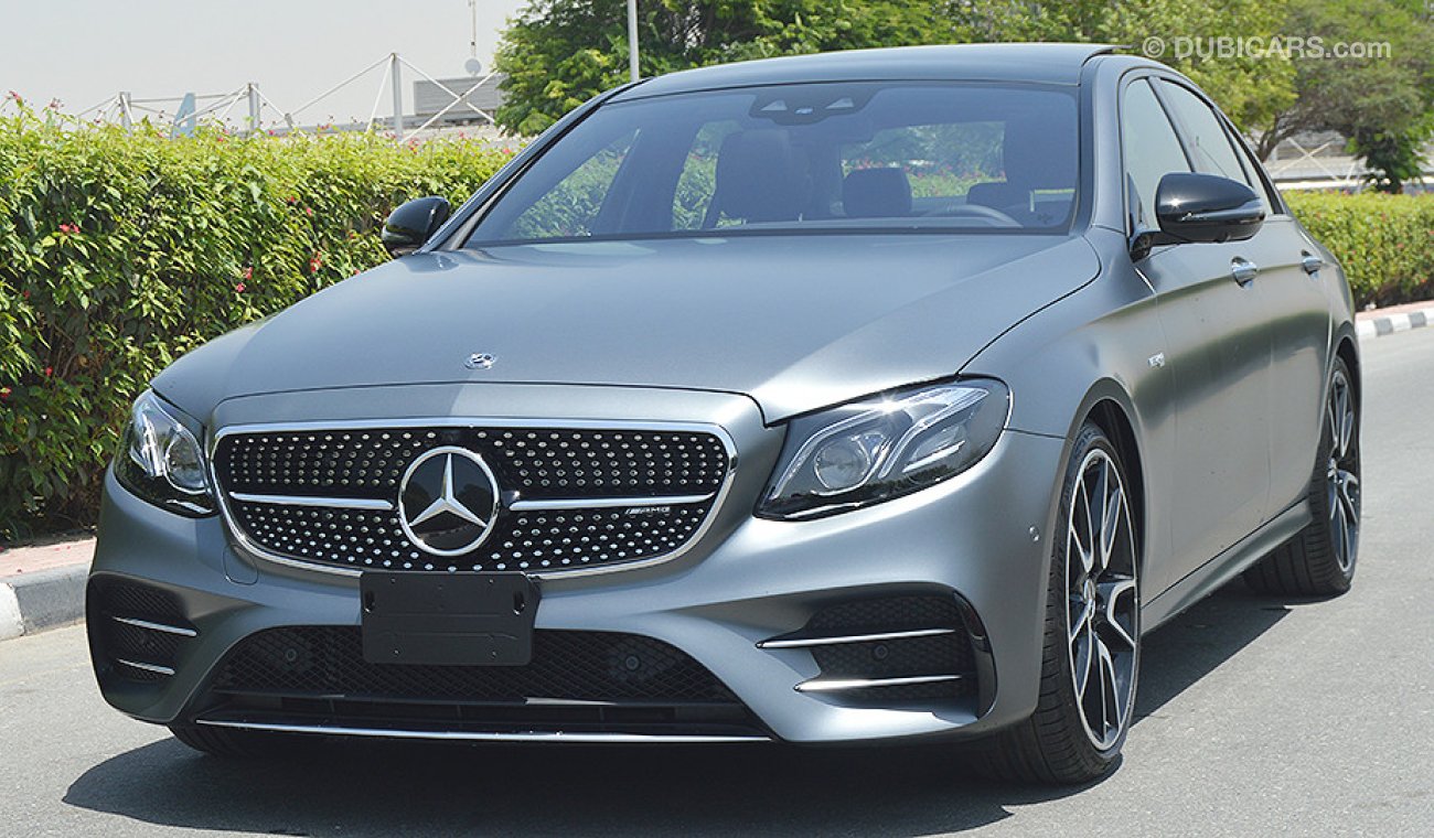 Mercedes-Benz E 43 AMG 2018, 3.0L V6-Biturbo GCC, 0km with 2 Year Unlimited Mileage Warranty