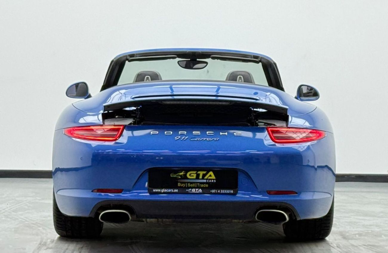 Porsche 911 Carrera 3.4L Convertible 2015 Porsche 911 Carrera, Service History, Excellent Condition, GCC