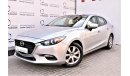 Mazda 3 AED 1075 PM | 0% DP | 1.6L S GCC WARRANTY