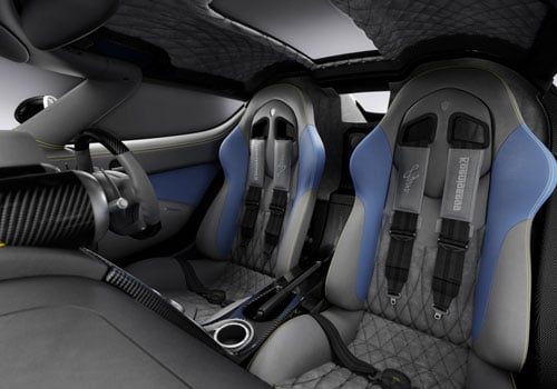 Koenigsegg Agera interior - Seats