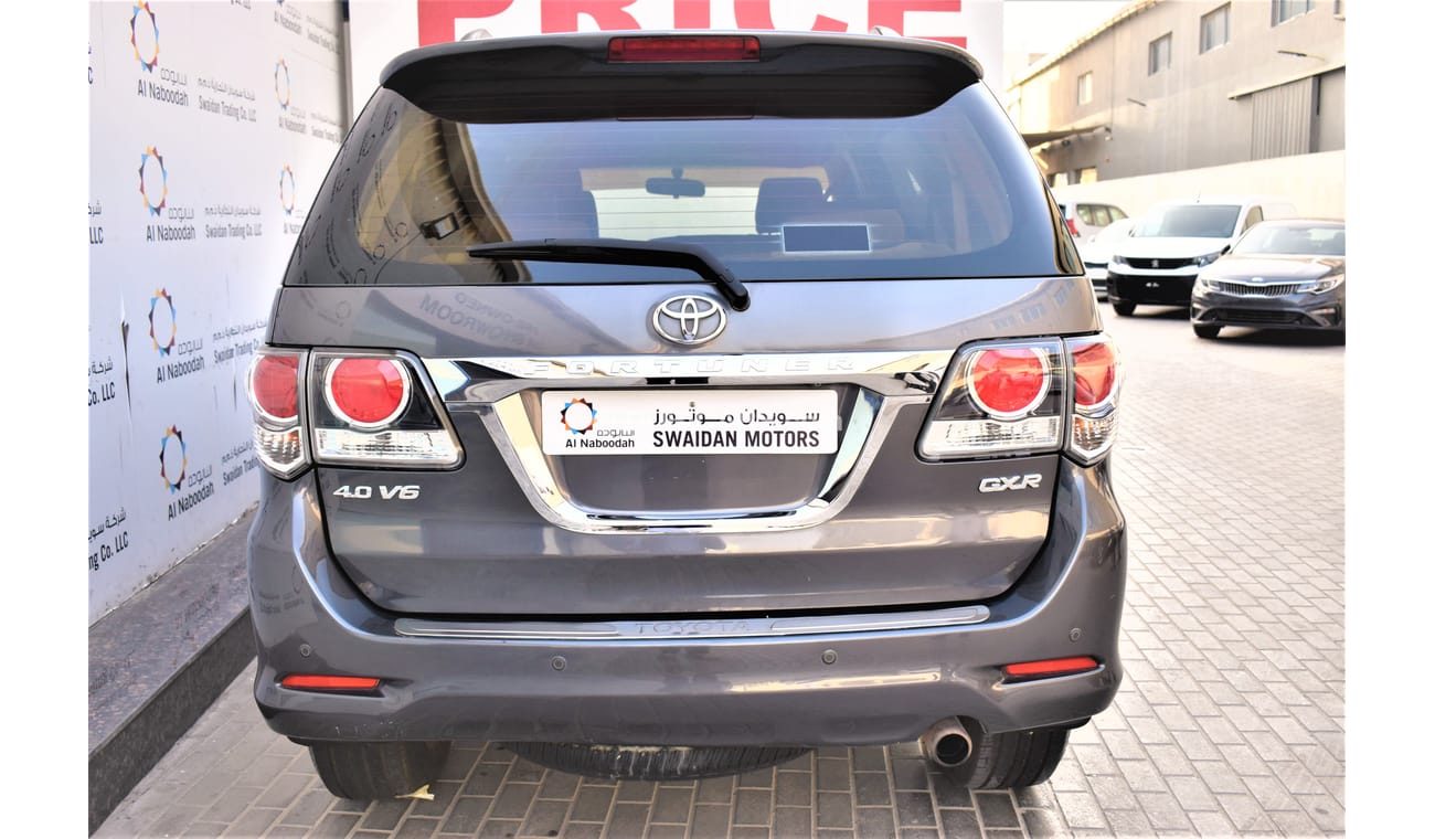 Toyota Fortuner AED 1370 PM | 4.0L 4WD V6 GCC WARRANTY