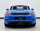 Porsche 718 Boxster Std 2.0L A/T 2024 Porsche 718 Boxster Convertible, June / 2026 Porsche Warranty, Excellent Condition