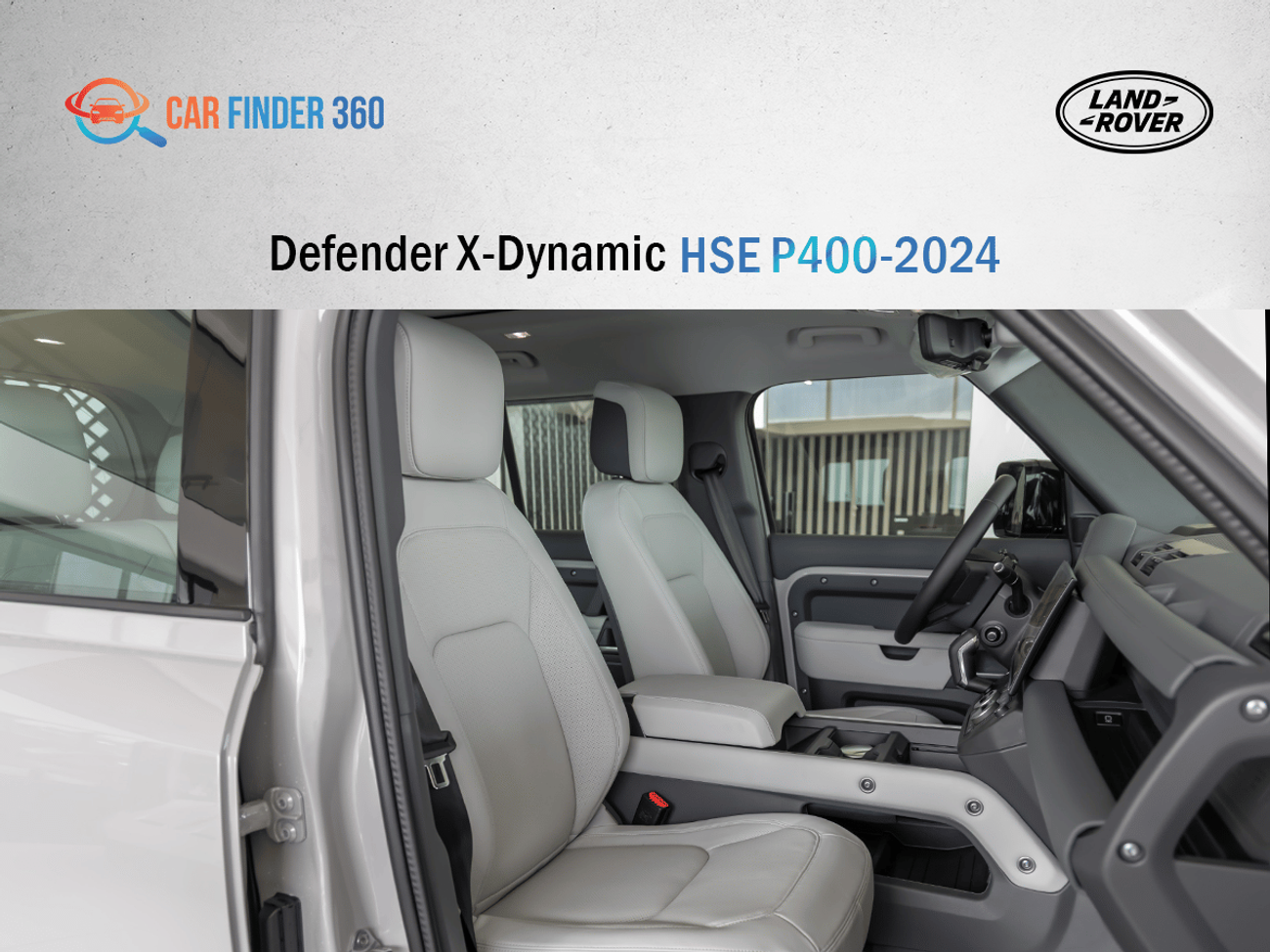 Land Rover Defender Land Rover Defender X-Dynamic HSE P400 - Nardo grey  - White Interior -  2026 - GCC(Export Only)