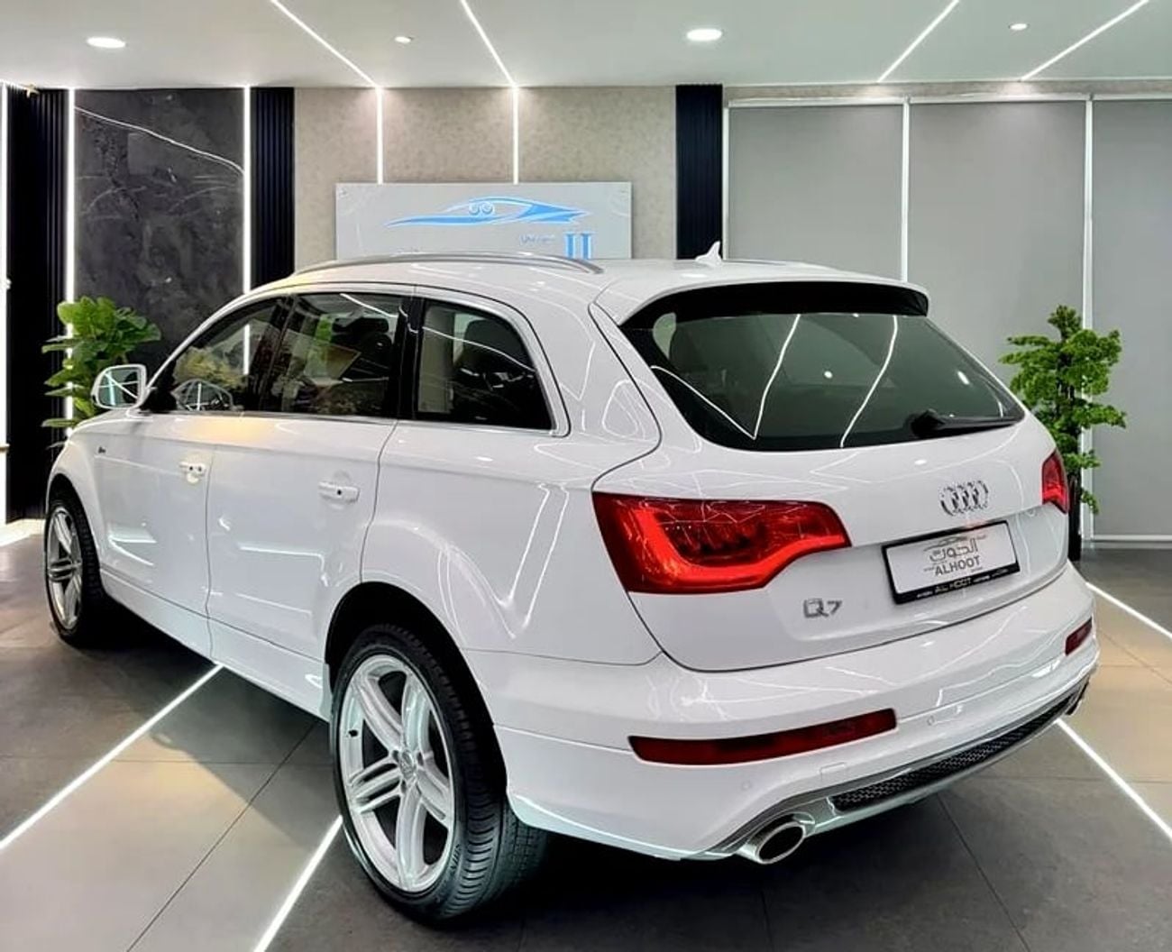Audi Q7 AMAZING WHITE S_LINE V6 || FULL OPINION || GCC || 7 SEATS || ACCIDENT FREE