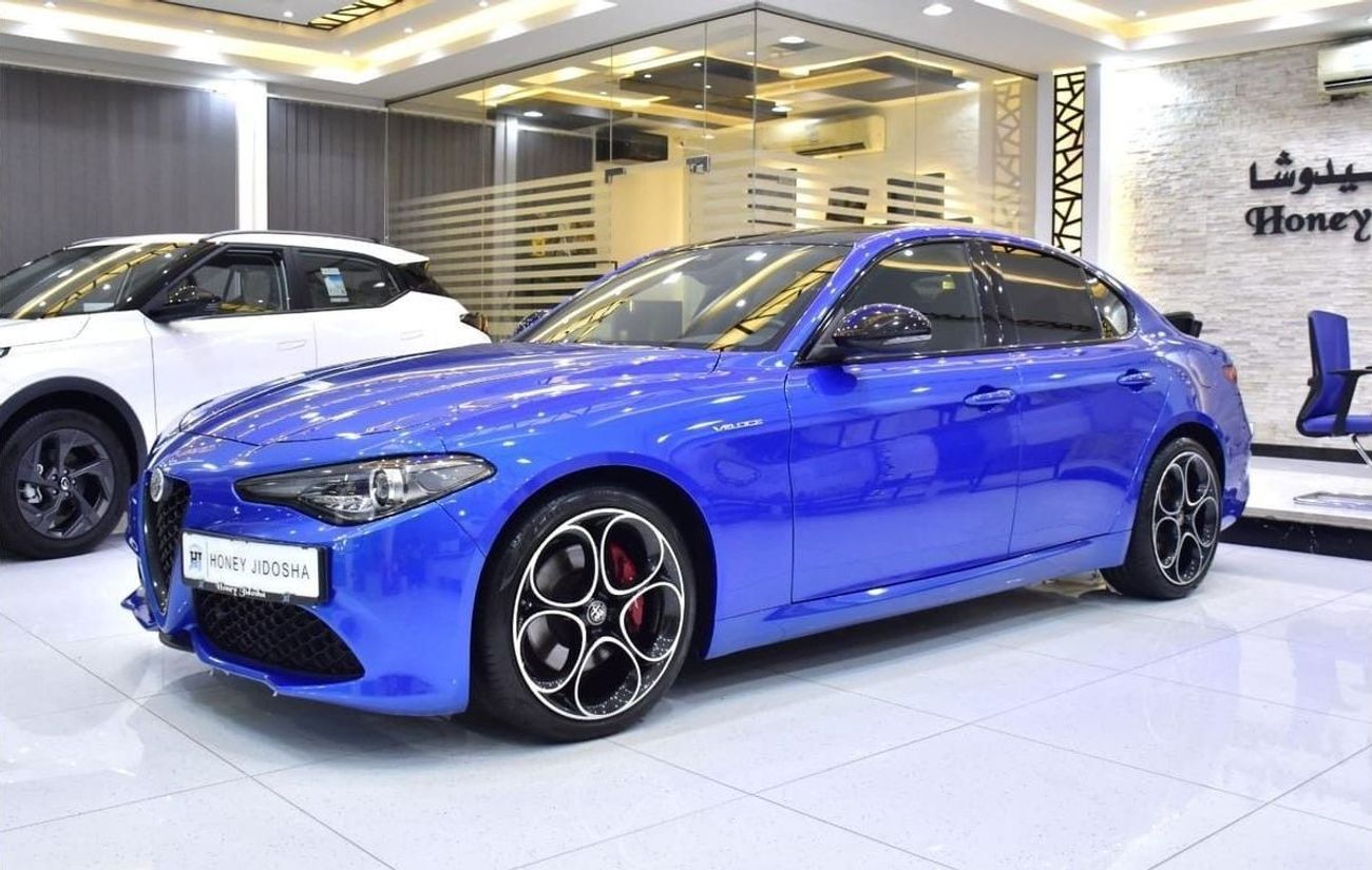 ألفا روميو جوليا EXCELLENT DEAL for our Alfa Romeo Giulia Q2 Veloce ( 2023 Model ) in Blue Color GCC Specs