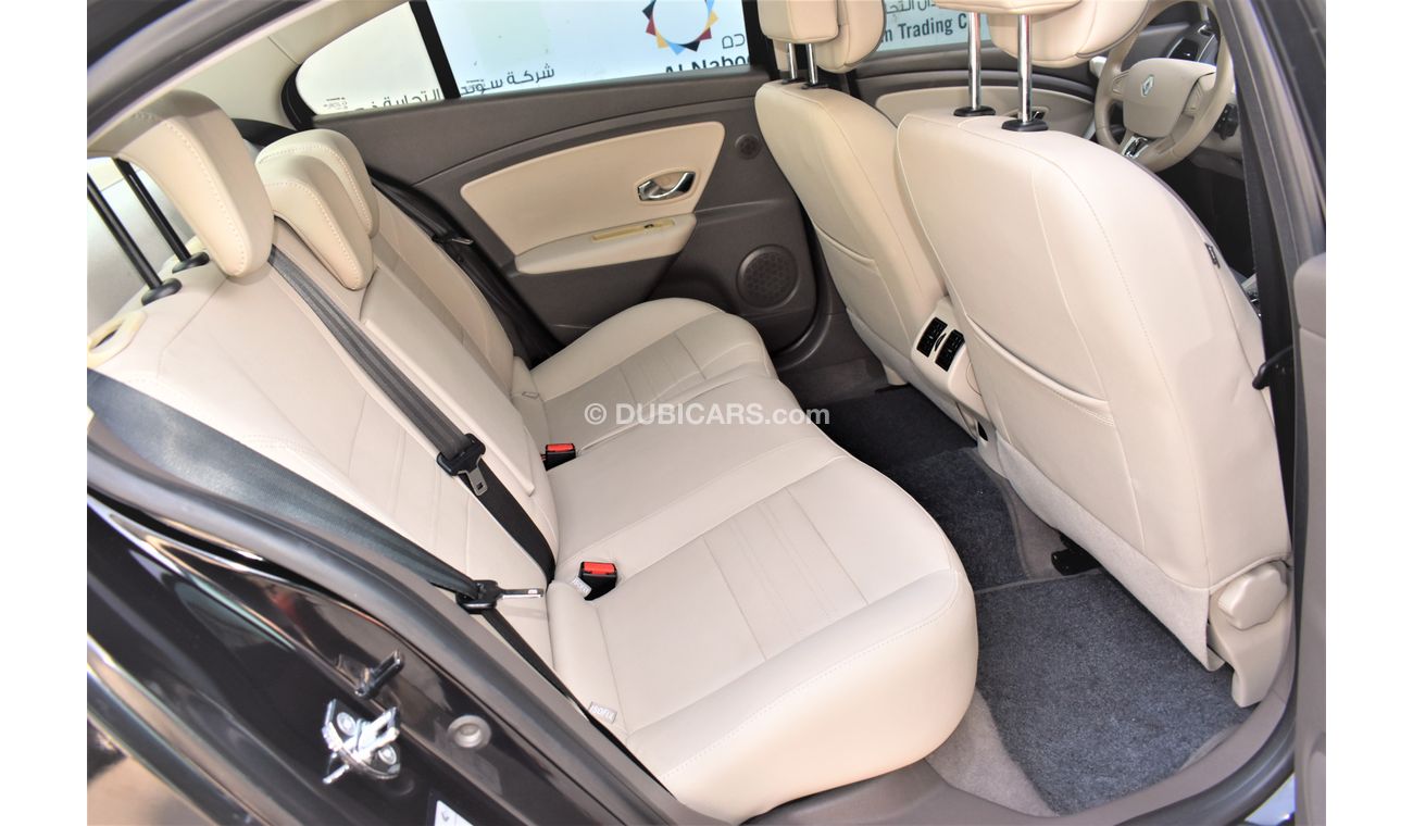 Renault Fluence 2.0L LE 2017 GCC SPECS DEALER WARRANTY WITH NAVIGATION