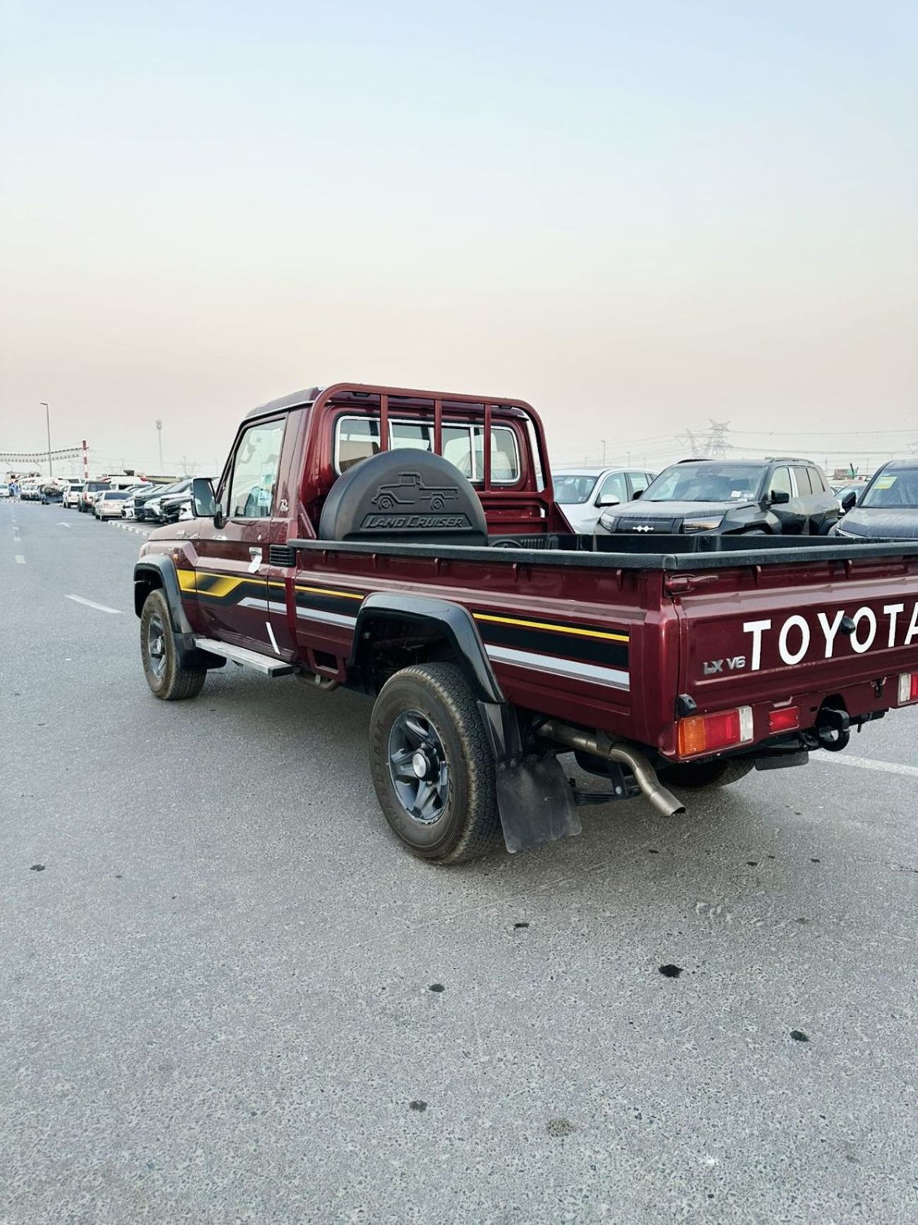 Toyota Land Cruiser Pick Up SC 4.0L V6 2022 Model RED COLOR