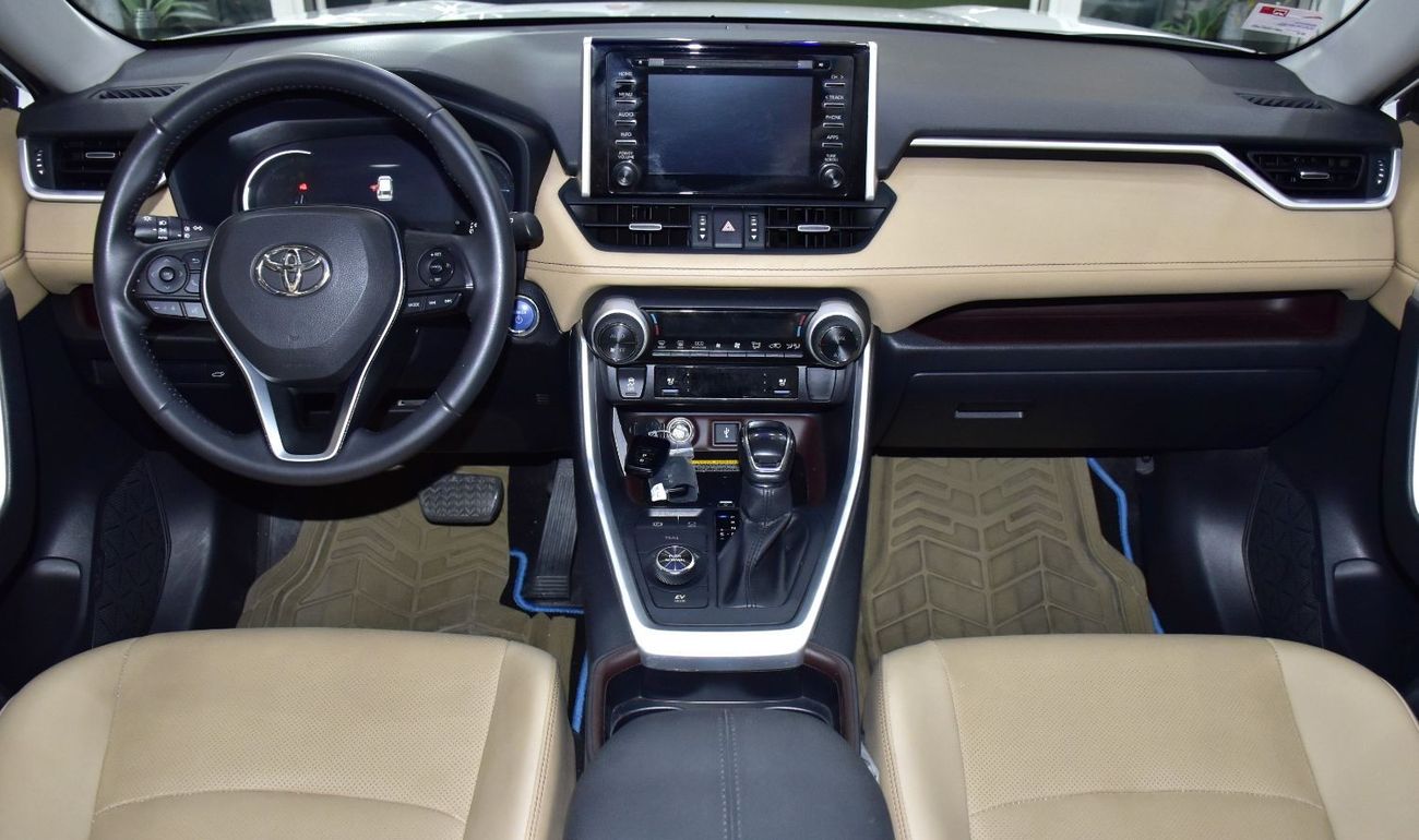 تويوتا راف ٤ EXCELLENT DEAL for our Toyota Rav4 Hybrid ( 2021 Model ) in White Color GCC Specs