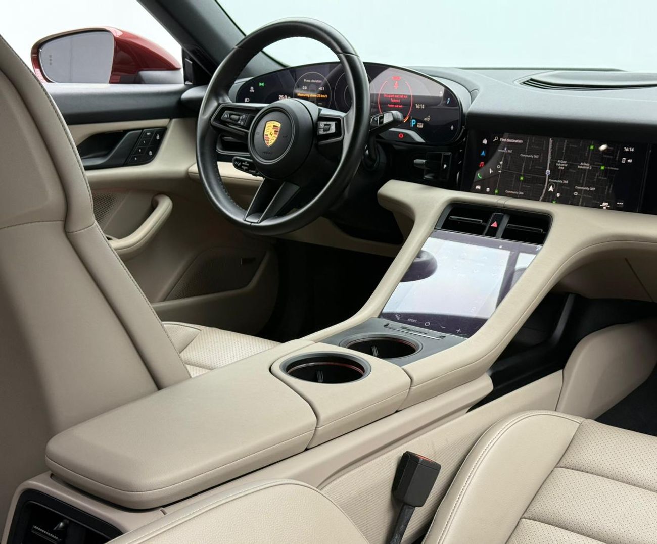 بورش تايكان Base 2022 Porsche Taycan ,Al Nabooda Warranty ,Full Service History ,GCC