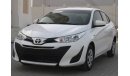 Toyota Yaris SE TOYOTA YARIS 2019 WHITE GCC EXCELLENT CONDITION WITHOUT ACCIDENT