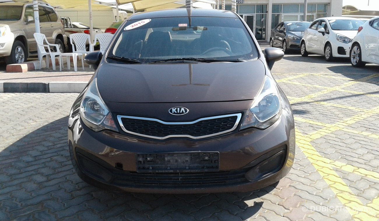 Kia Rio 2015 BROWN GCC PERFECT