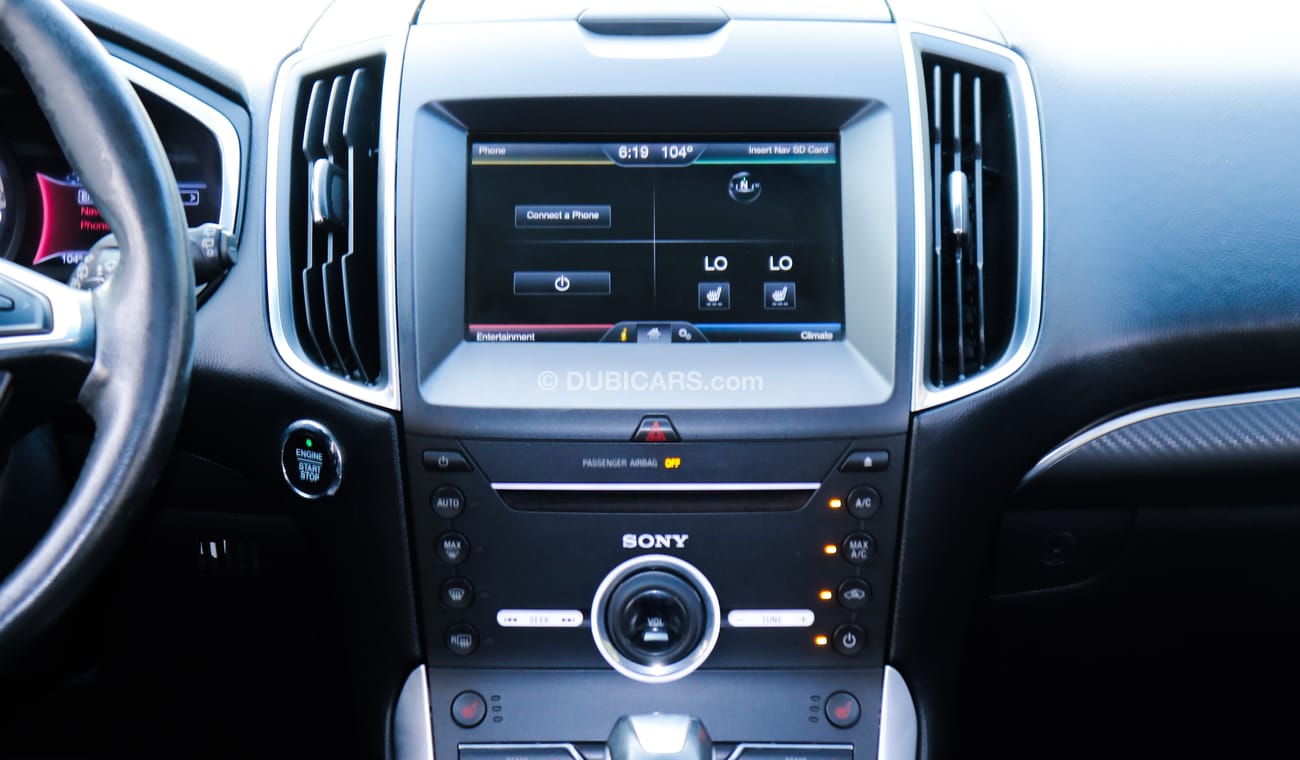 Ford Edge Model 2015, American import, white color, panorama, fingerprint, installed, in excellent condition,