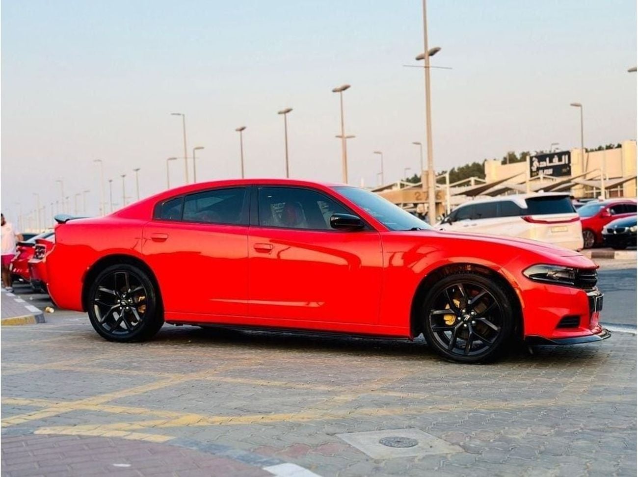 دودج تشارجر SXT 3.6L | Monthly AED 1230/- | 0% DP | Custom Leather Seats | Touch Screen | # 19865