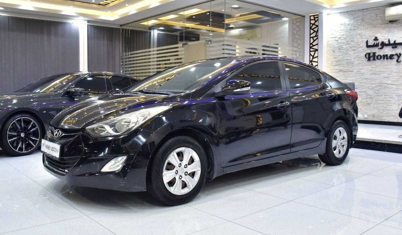 Hyundai Elantra EXCELLENT DEAL for our Hyundai Elantra ( 2014 Model ) in Black Color GCC Specs