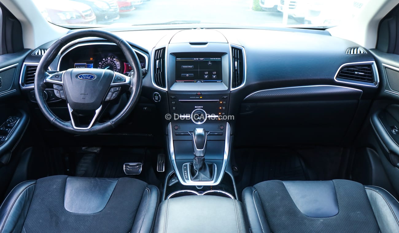 Ford Edge Model 2015, American import, white color, panorama, fingerprint, installed, in excellent condition,