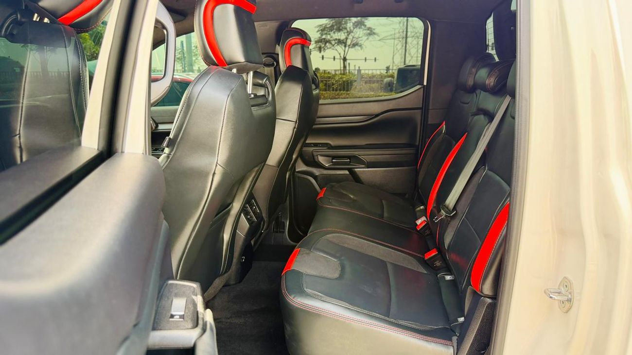 فورد رينجر رابتور 2024 | 3.0L PETROL ENGINE | AT | RHD | 4X4 HEAVY SPORT BAR | TESLA STYLE SCREEN | DIGITAL INSTRUMENT