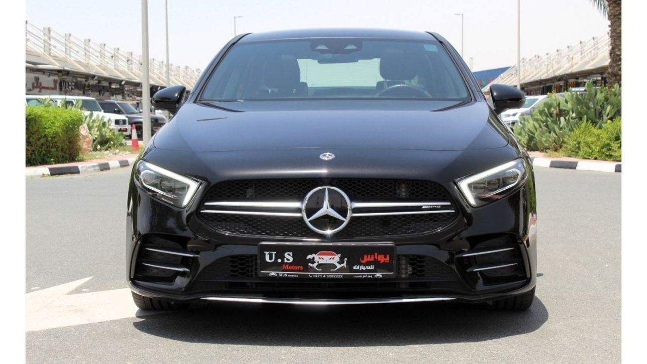 مرسيدس بنز A 35 AMG MERCEDES A35 AMG SPORT PREMIUM PLUS 2.0TC FULL OPTION 2023 GCC LOW MILEAGE WITH AGENCY WARRANTY IN B
