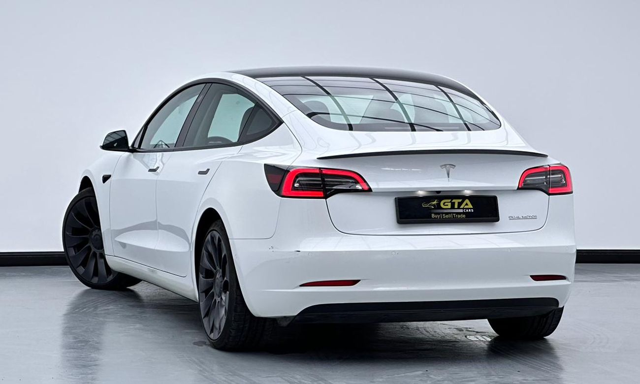 تسلا موديل 3 2022 Tesla Model 3 Performance, March 2026 Warranty, March 2030 Battery Warranty, FSH, GCC