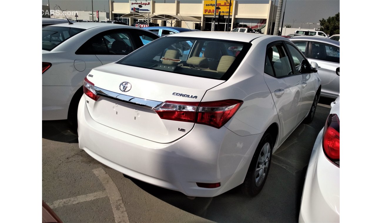 Toyota Corolla 2015 WHITE GCC NO PAIN NO ACCIDENT PERFECT